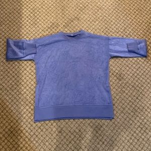 AERIE NEW WiTH TAGS blue soft crewneck size small